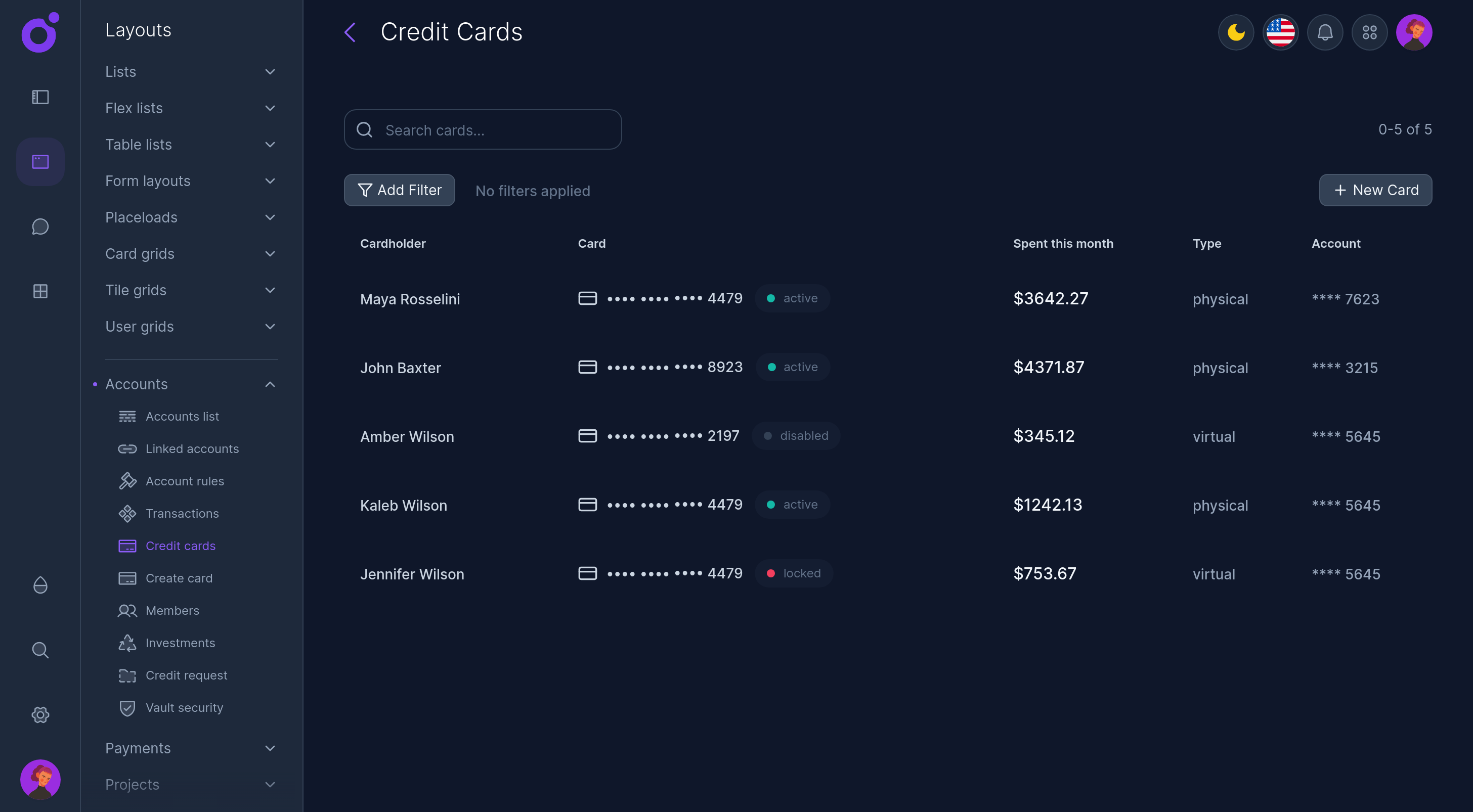 Tairo - Credit Cards